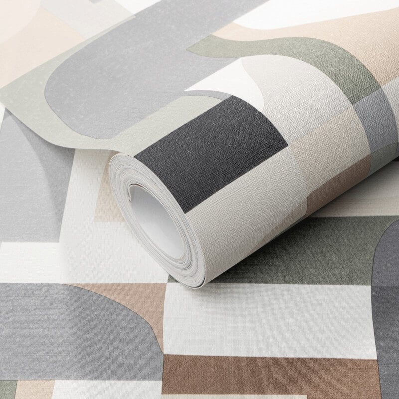 Fragment Modern Geometric Wallpaper - Brown Multi - Erismann - 10432 - 11Wallpaper199
