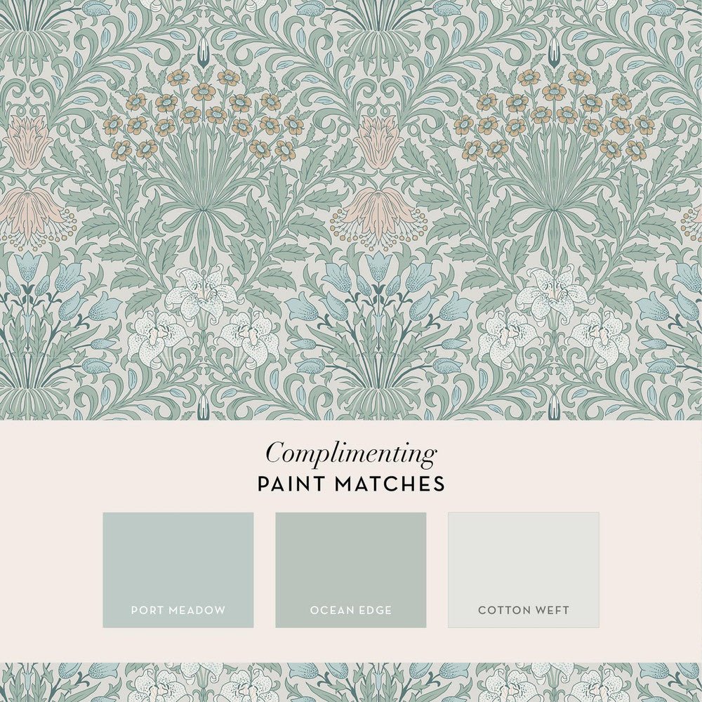 Garden Wallpaper - Cottage Blues - 140496 - William MorrisWallpaper199