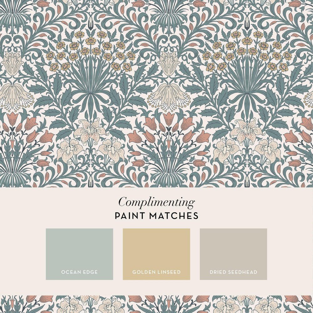 Garden Wallpaper - Dusty Blue - 140493 - William MorrisWallpaper199