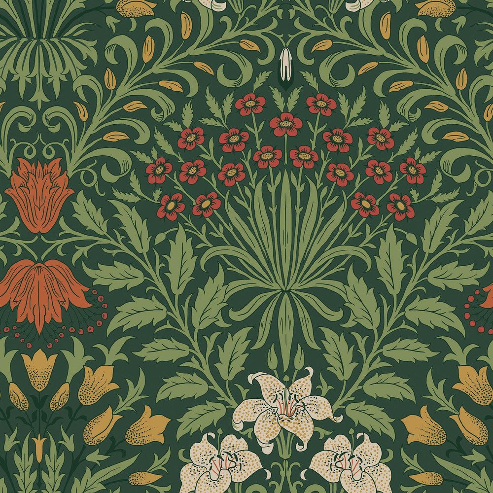Garden Wallpaper - Moss Green - 140495 - William MorrisWallpaper199