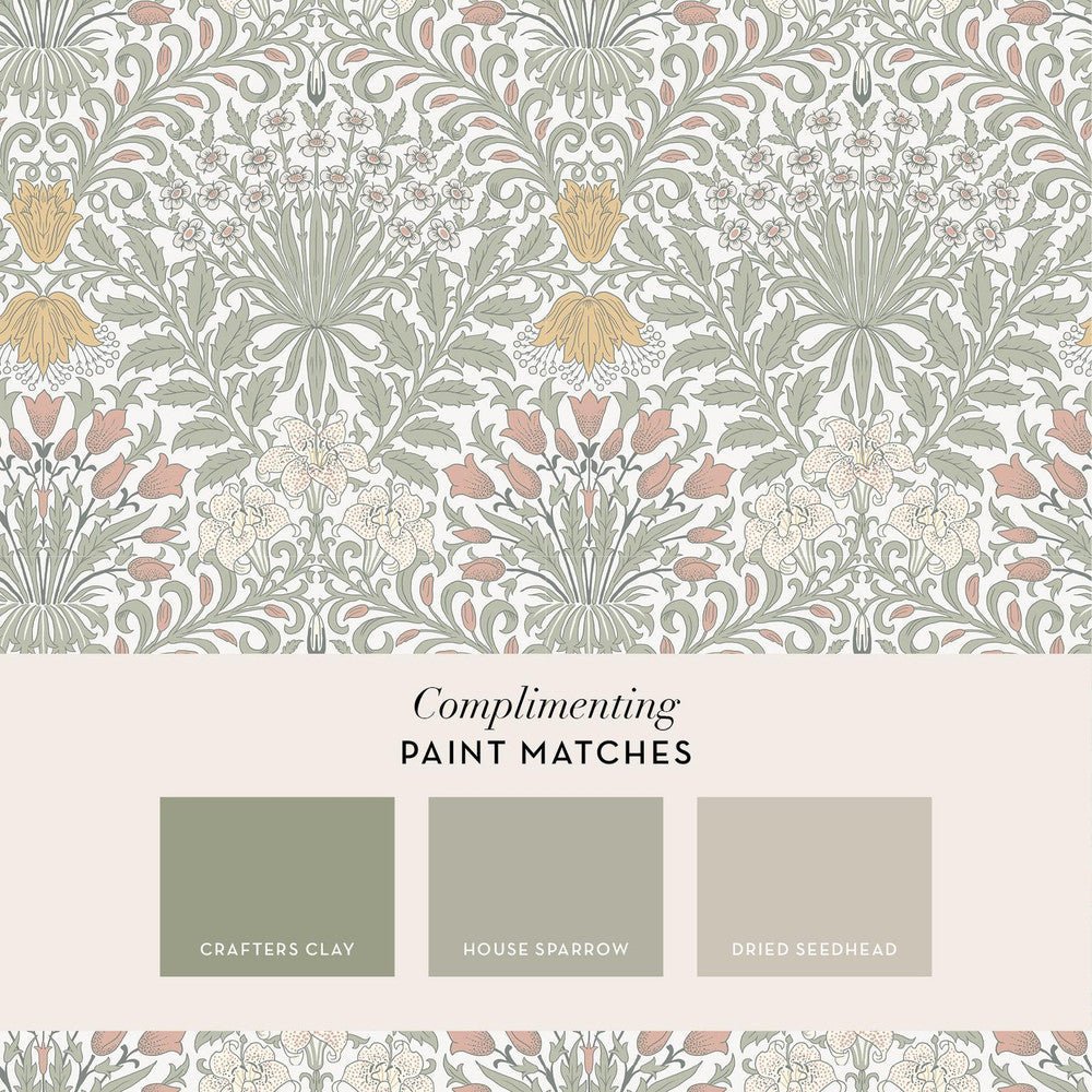 Garden Wallpaper - Soft Sage - 140497 - William MorrisWallpaper199