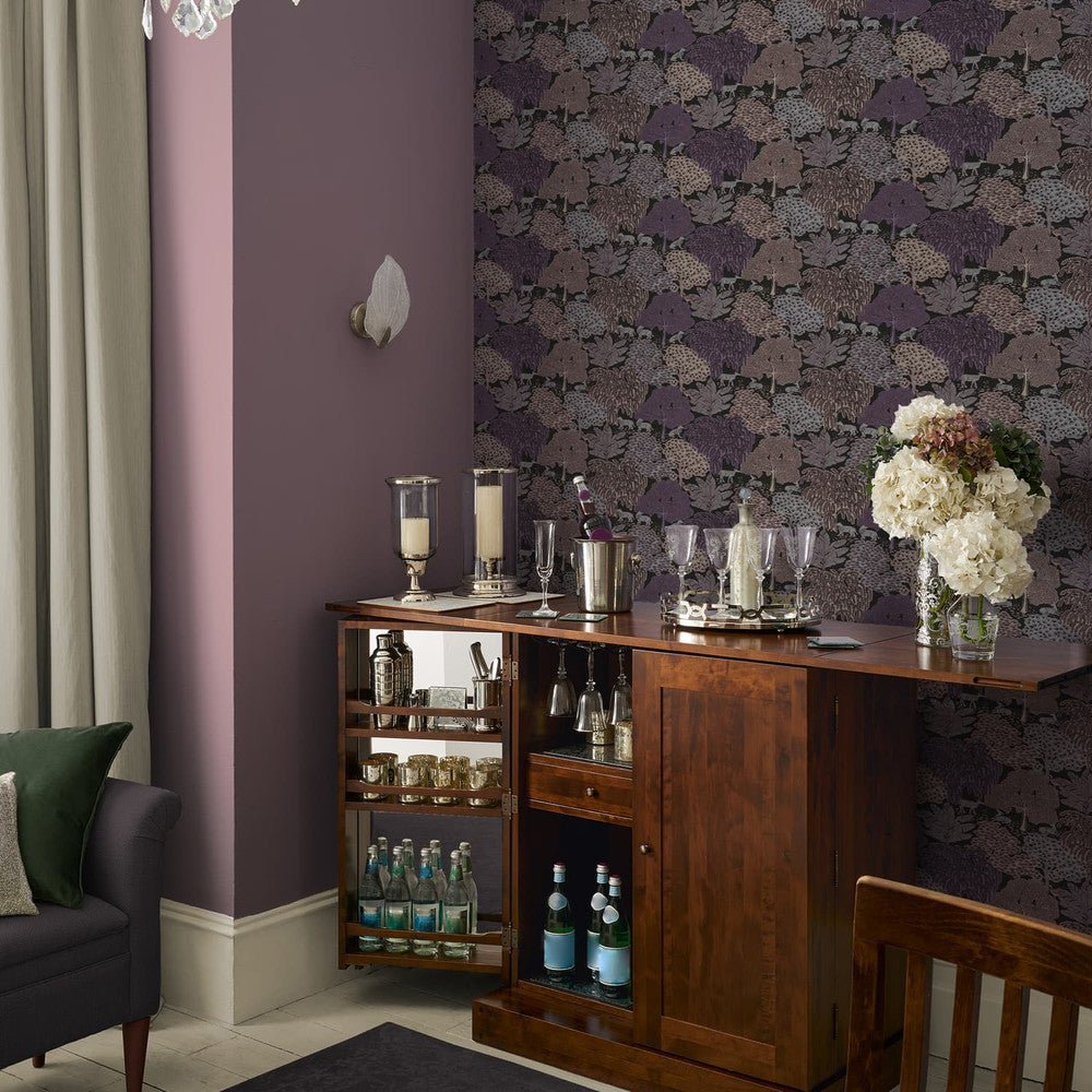 Garwood Grove Wallpaper - Violet Grey - Laura Ashley - 121087Wallpaper199