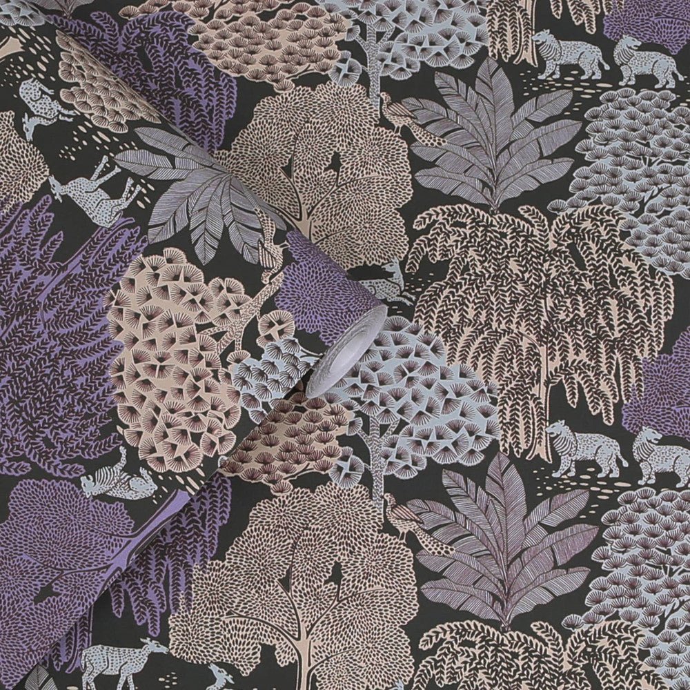 Garwood Grove Wallpaper - Violet Grey - Laura Ashley - 121087Wallpaper199