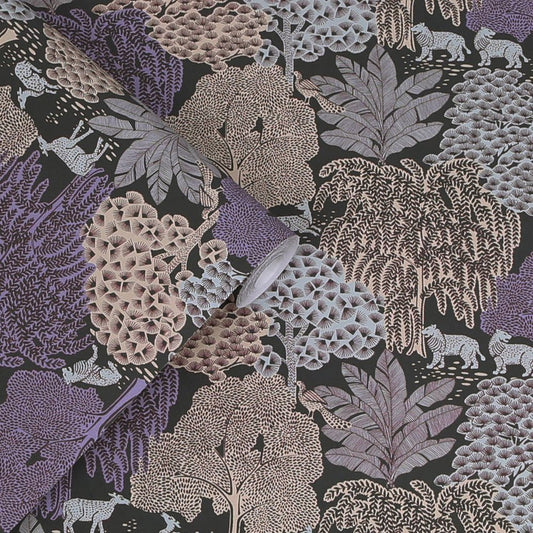 Garwood Grove Wallpaper - Violet Grey - Laura Ashley - 121087Wallpaper199
