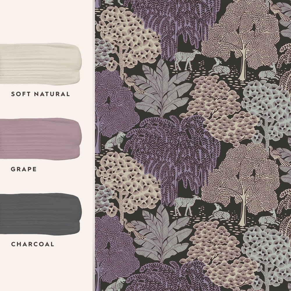 Garwood Grove Wallpaper - Violet Grey - Laura Ashley - 121087Wallpaper199