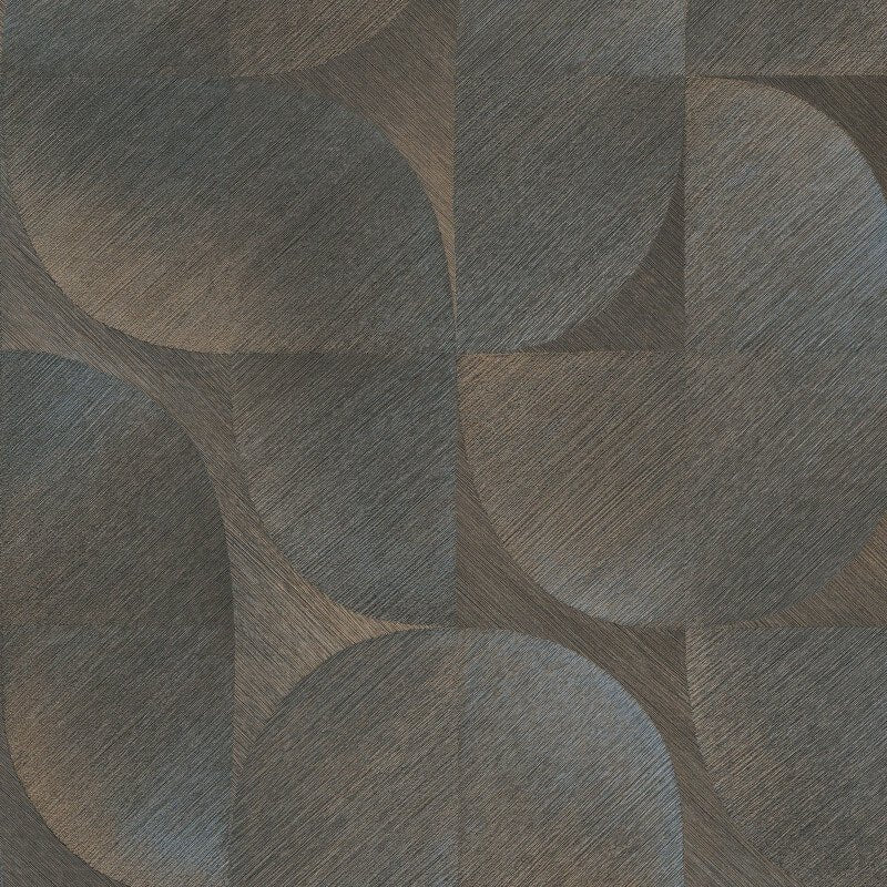 Geometric Tile Abstract Wallpaper - Black/Brown - Erismann - 10392 - 15Wallpaper199