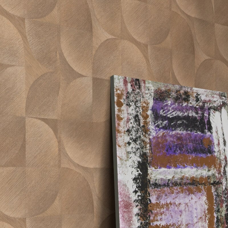 Geometric Tile Abstract Wallpaper - Bronze - Erismann - 10392 - 11Wallpaper199