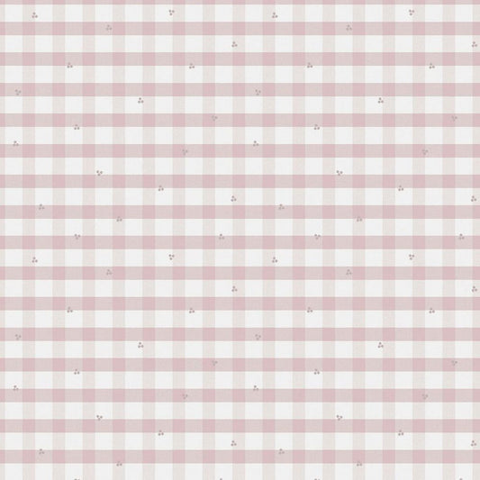 Gingham Pale Wallpaper - Amethyst Purple - Laura Ashley - 119865Wallpaper199