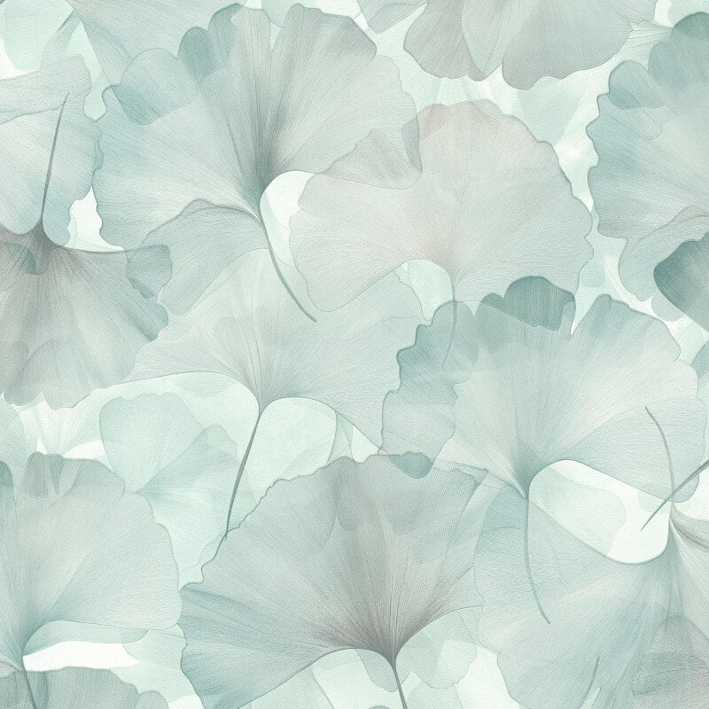 Ginko Dream Floral Metallic Wallpaper - Green/Teal - Erismann - 10470 - 18Wallpaper199