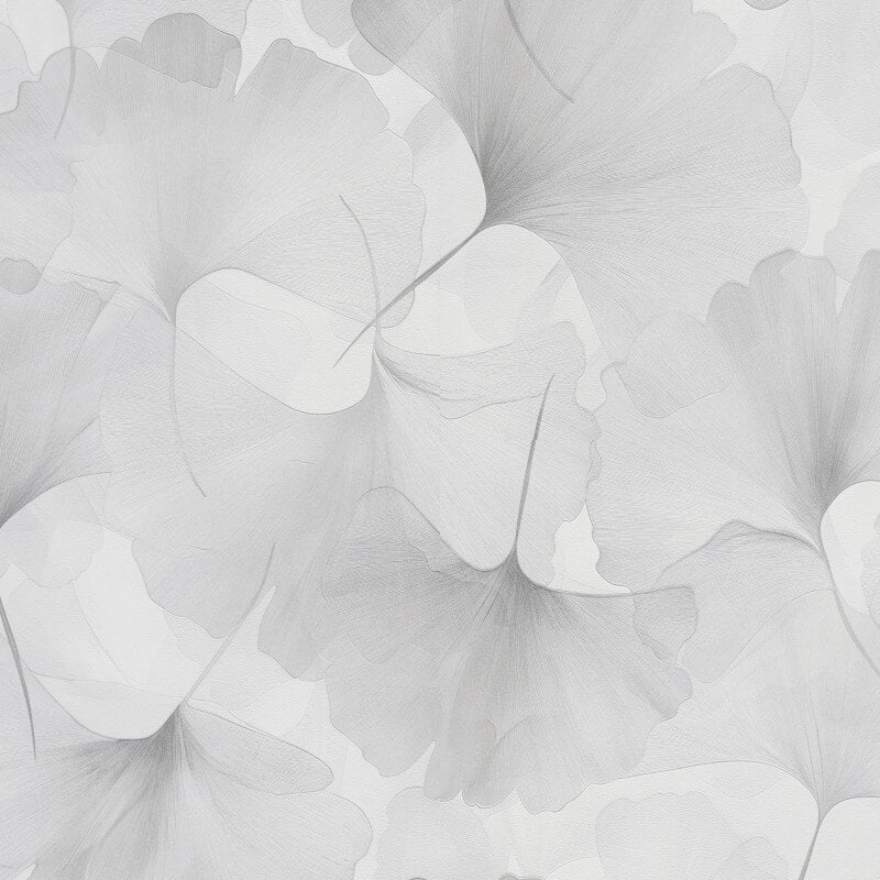 Ginko Dream Floral Metallic Wallpaper - White/Grey - Erismann - 10470 - 31Wallpaper199