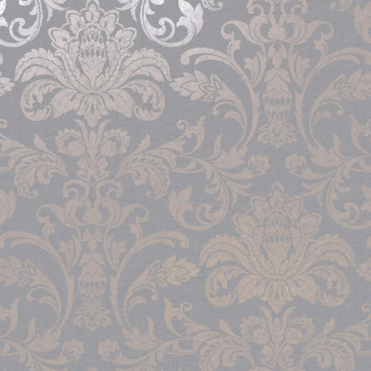 Glistening Damask Wallpaper - Rosegold/Grey - Holden Décor - 12712Wallpaper199