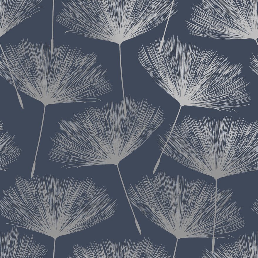 Glistening Fleur Wallpaper - Navy - Holden Décor - 12922Wallpaper199
