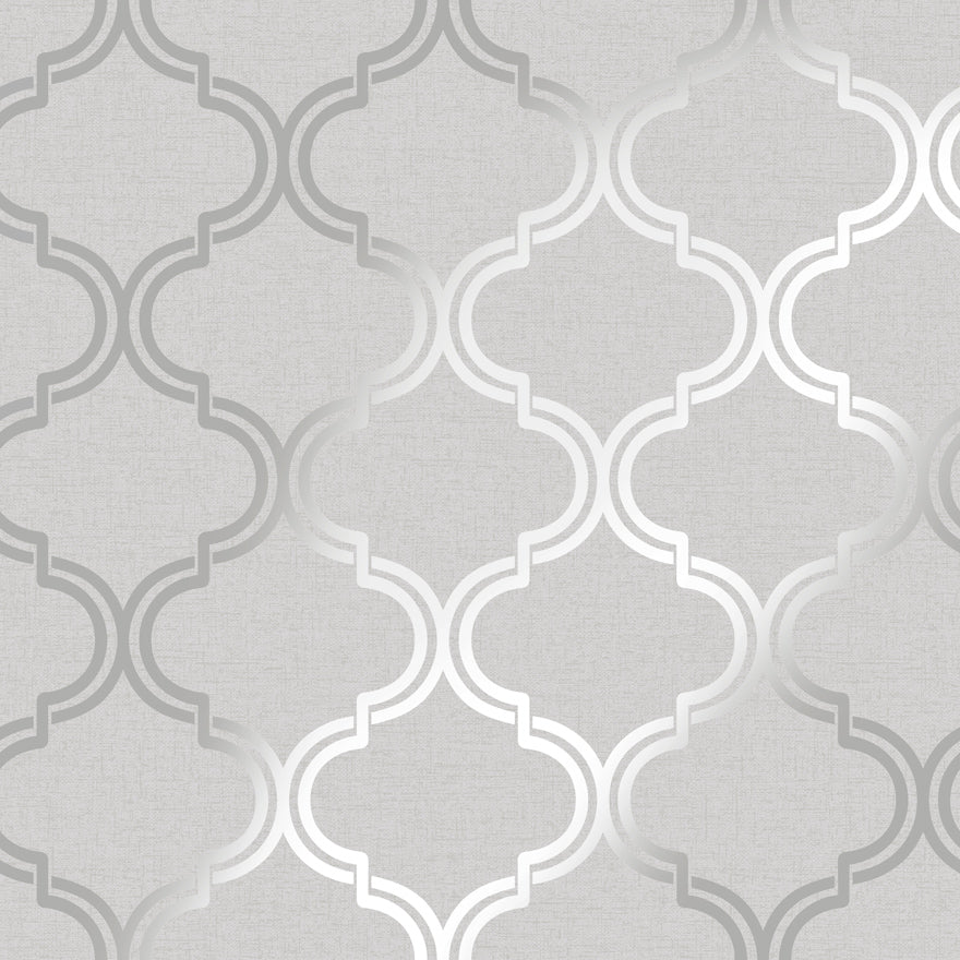 Glistening Geo Wallpaper - Grey/Silver - Holden Décor - 12750Wallpaper199