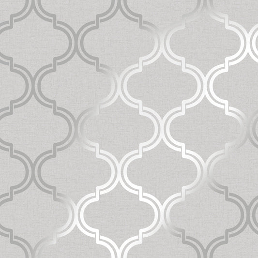 Glistening Geo Wallpaper - Grey/Silver - Holden Décor - 12750Wallpaper199