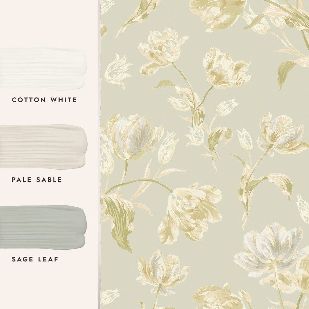 Gosford Wallpaper - Sage Green - Laura Ashley - 122769Wallpaper199