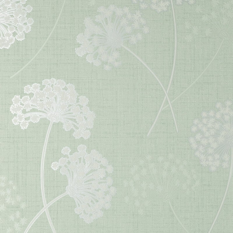 Grace Allium Flower Wallpaper - Green - Fine Décor - FD43282Wallpaper199