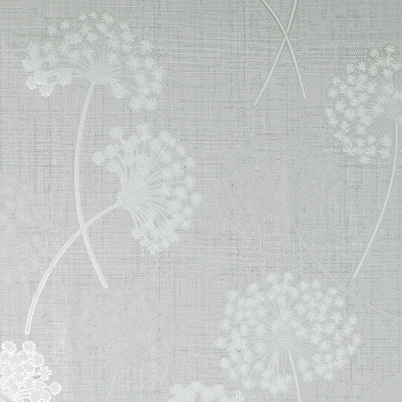 Grace Allium Flower Wallpaper - Grey/Silver - Fine Décor - FD43284Wallpaper199