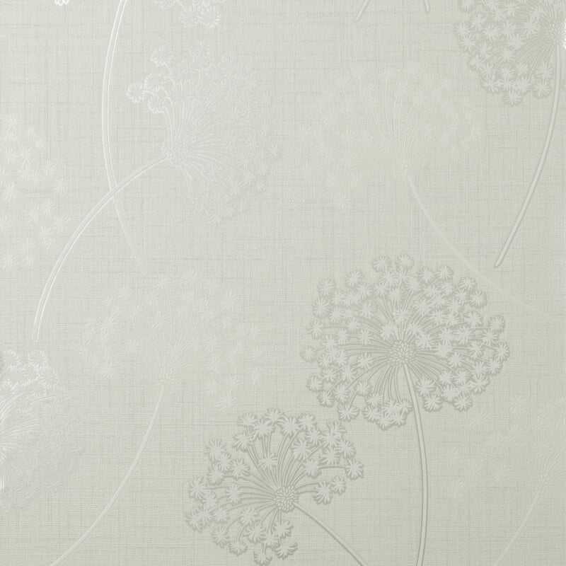Grace Allium Flower Wallpaper - White/Silver - Fine Décor - FD43283Wallpaper199
