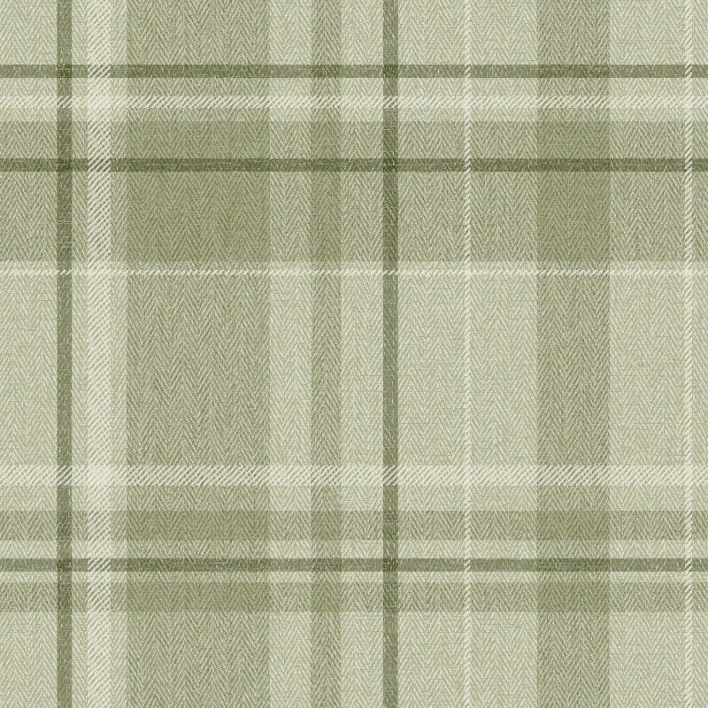 Harris Check Wallpaper - Green - Crown - M1865Wallpaper199