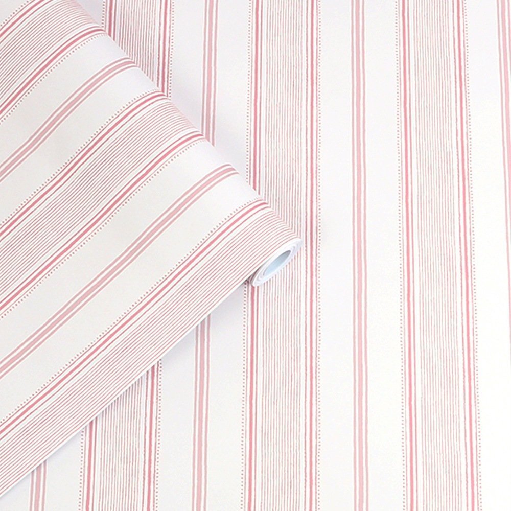 Heacham Stripe Wallpaper - Blush - Laura Ashley - 115270Wallpaper199