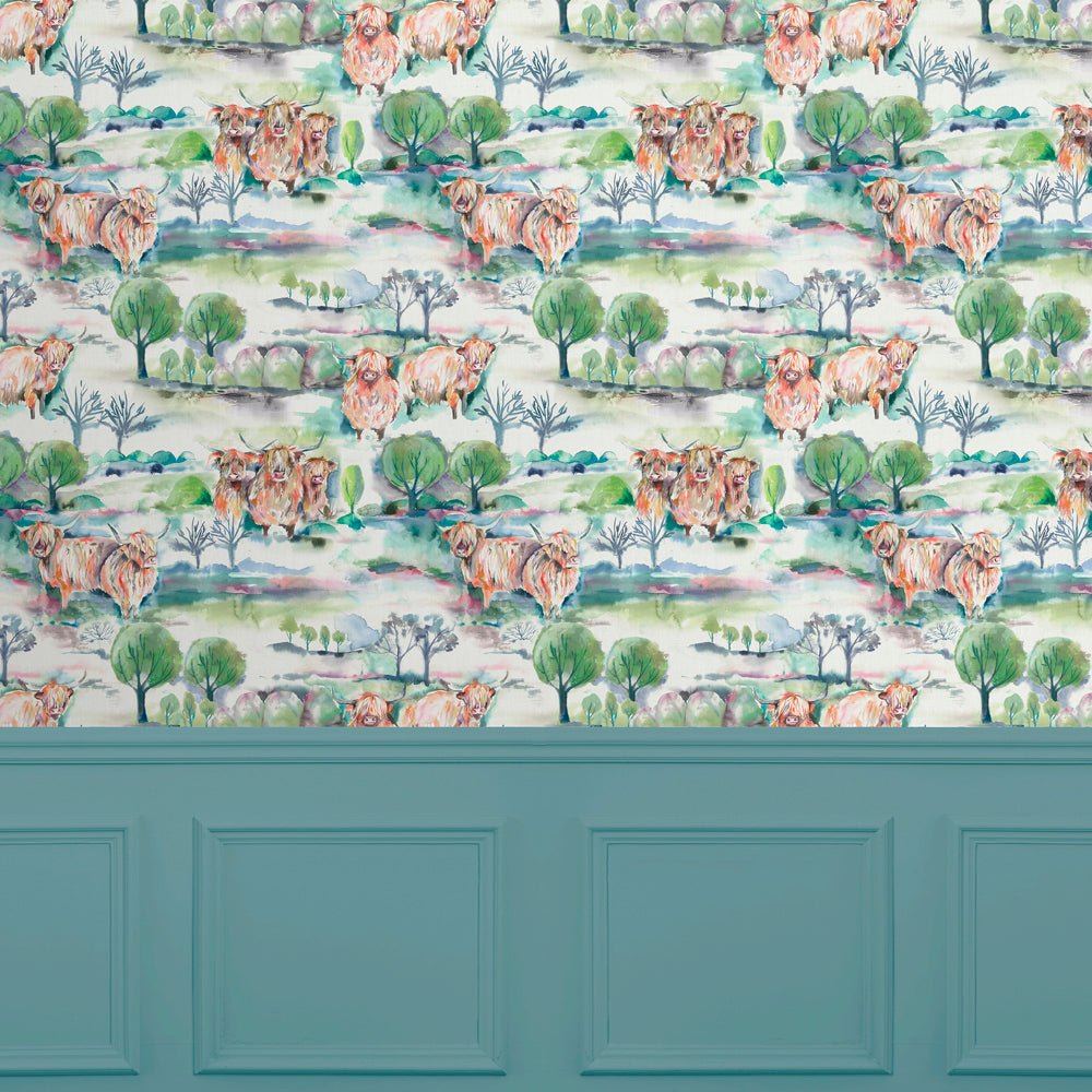 Heilan Herd Wallpaper - Green - Voyage Maison - HEILAN/WPO/HERWallpaper199
