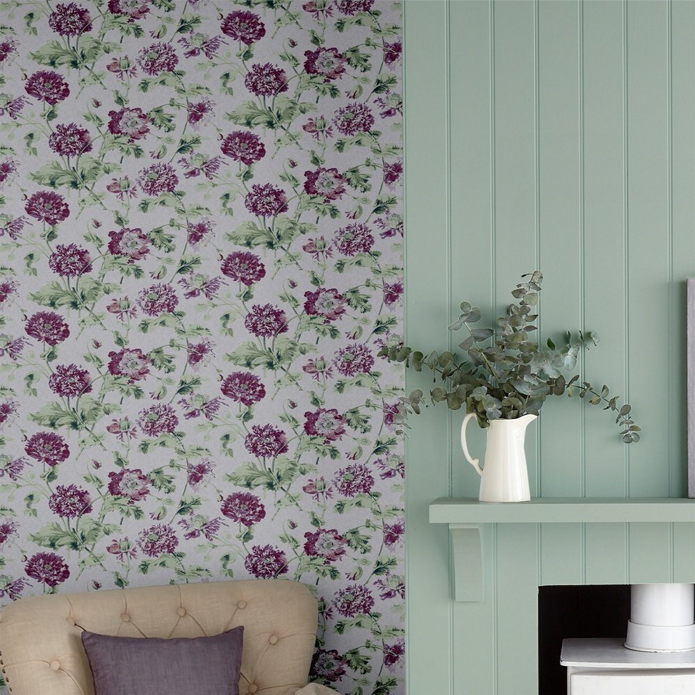 Hepworth Wallpaper - Grape - Laura Ashley - 115268Wallpaper199