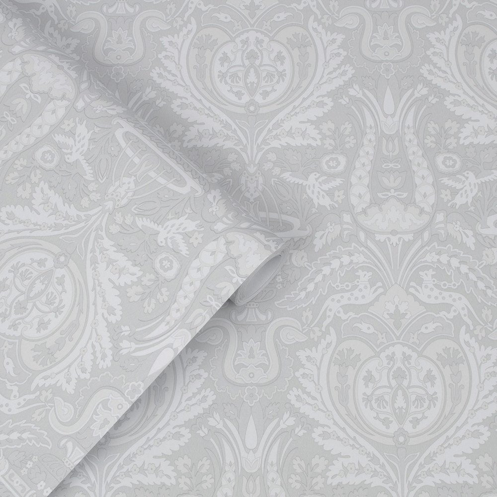 Heraldic Damask Wallpaper - Slate Grey - Laura Ashley - 113410Wallpaper199