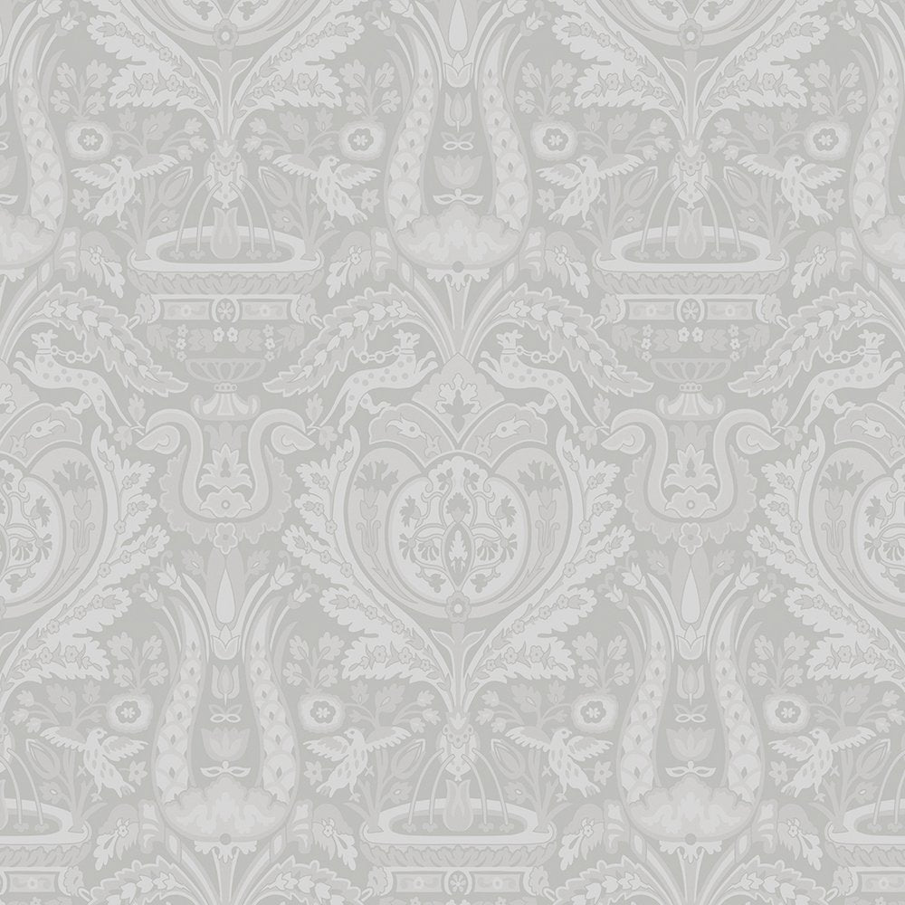 Heraldic Damask Wallpaper - Slate Grey - Laura Ashley - 113410Wallpaper199