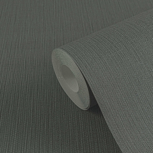 Hessian Texture Wallpaper - Black/Grey - Michalsky Living - 39986-1Wallpaper199