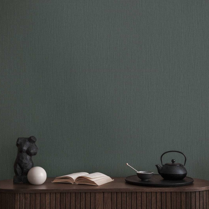 Hessian Texture Wallpaper - Black/Grey - Michalsky Living - 39986-1Wallpaper199