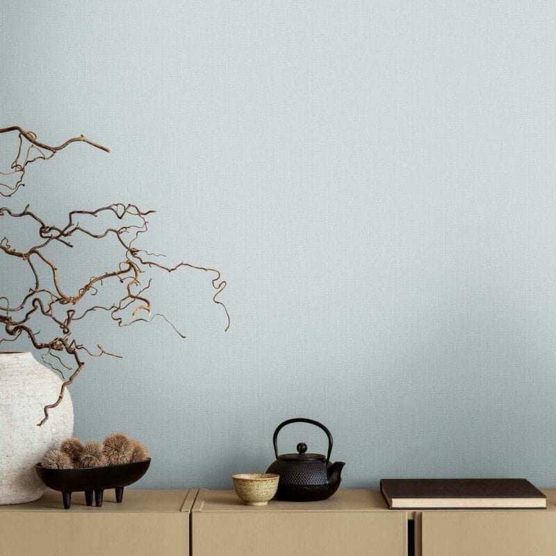 Hessian Texture Wallpaper - Blue - Michalsky Living - 39986-8Wallpaper199