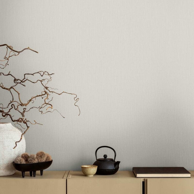 Hessian Texture Wallpaper - Grey/Beige - Michalsky Living - 39986-3Wallpaper199
