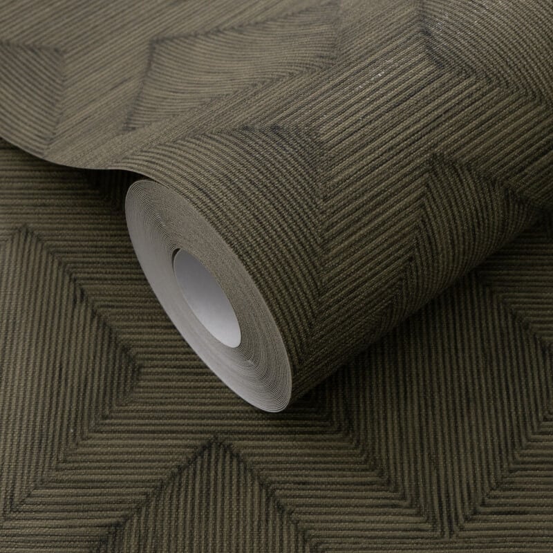Hidden Harmony Geometric Wallpaper - Forest Green - Erismann - 10509 - 36Wallpaper199