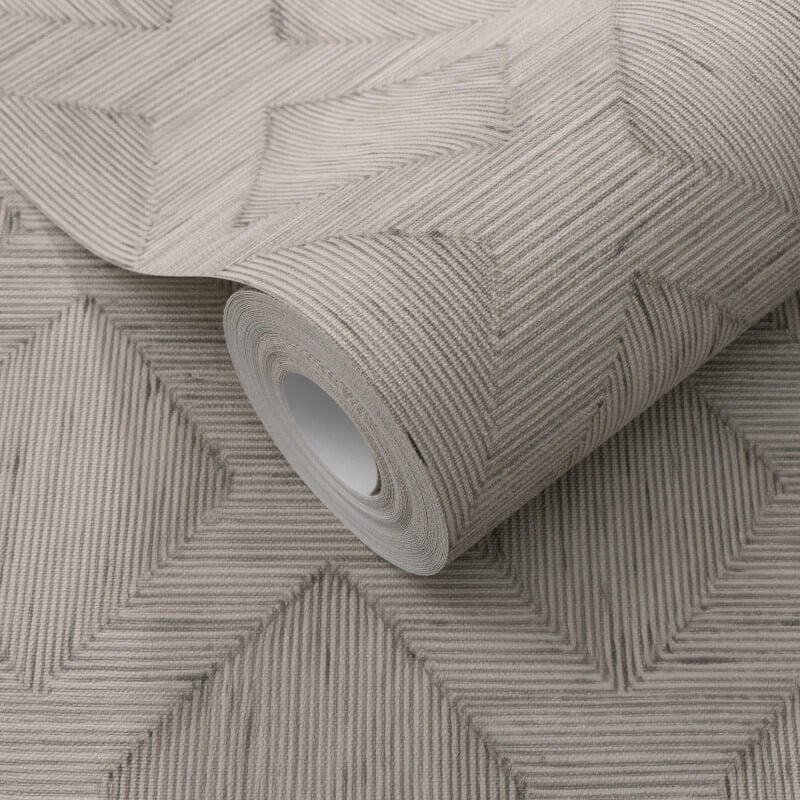 Hidden Harmony Geometric Wallpaper - Grey - Erismann - 10509 - 37Wallpaper199