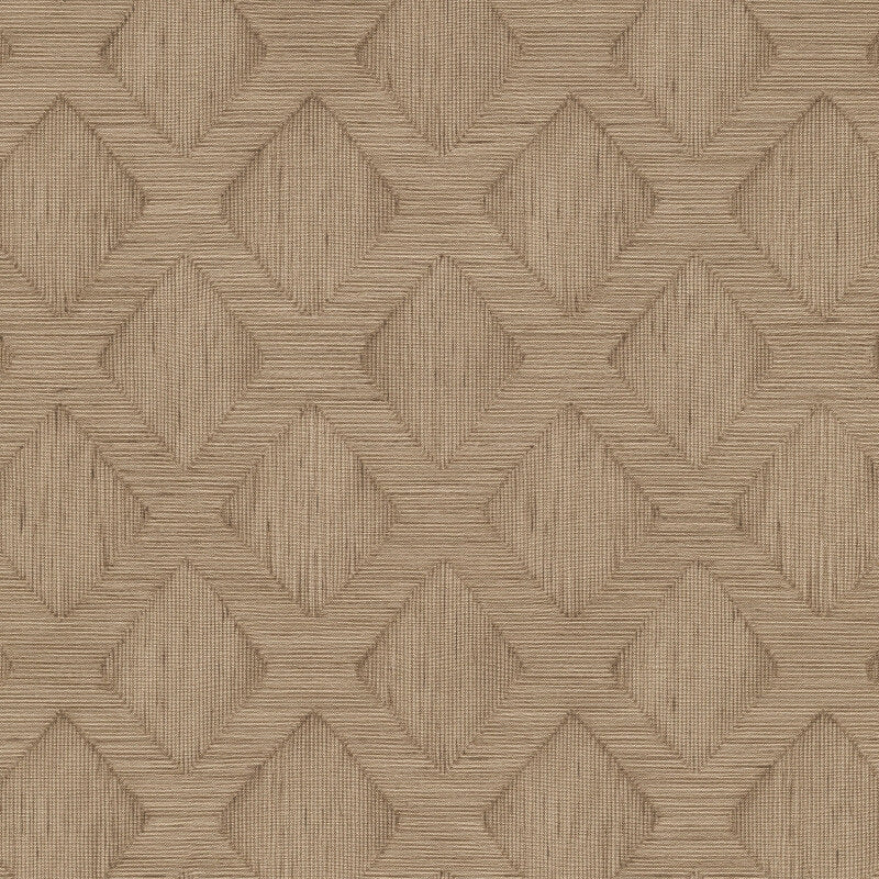 Hidden Harmony Geometric Wallpaper - Natural - Erismann - 10509 - 11Wallpaper199