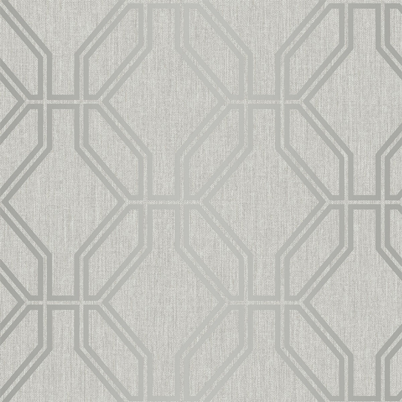 Highgrove Trellis Wallpaper - Grey & Silver - Rasch - 275277Wallpaper199