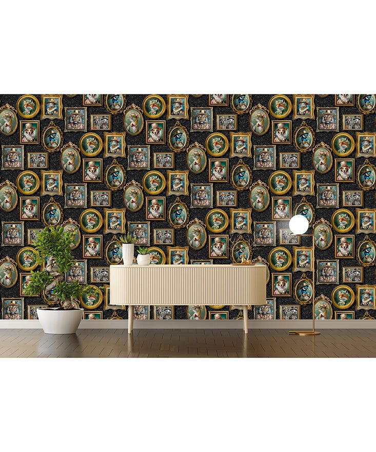 Holden Regal Beasts Wallpaper - Charcoal - Holden Décor - 13790Wallpaper199