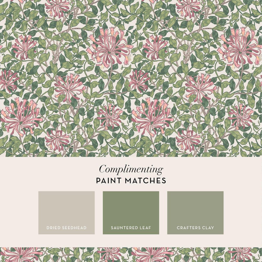 Honeysuckle Wallpaper - Blossom - 140486 - William MorrisWallpaper199