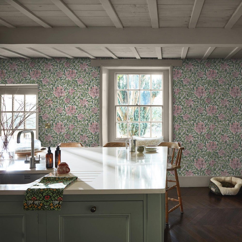 Honeysuckle Wallpaper - Blossom - 140486 - William MorrisWallpaper199