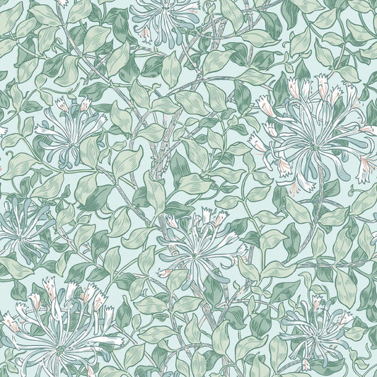 Honeysuckle Wallpaper - Breeze - 140485 - William MorrisWallpaper199