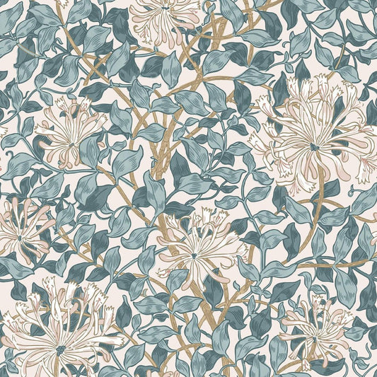 Honeysuckle Wallpaper - Dusk Blue - 140483 - William MorrisWallpaper199
