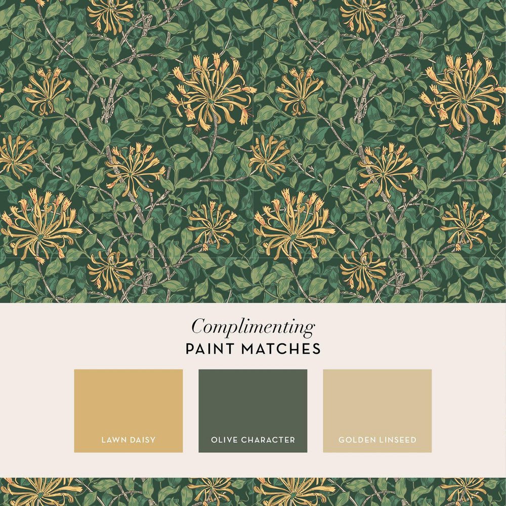 Honeysuckle Wallpaper - Verde - 140487 - William MorrisWallpaper199