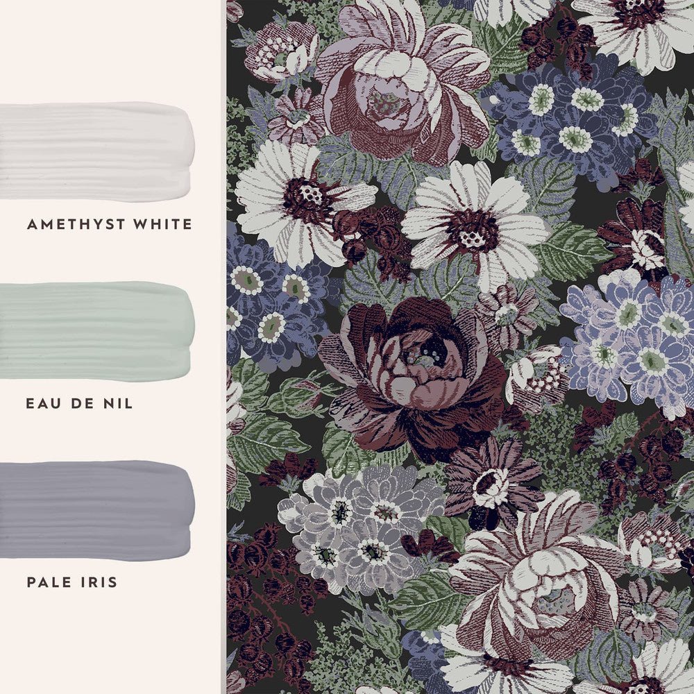 Honnington Peonies Wallpaper - Blackberry Purple - Laura Ashley - 121088Wallpaper199