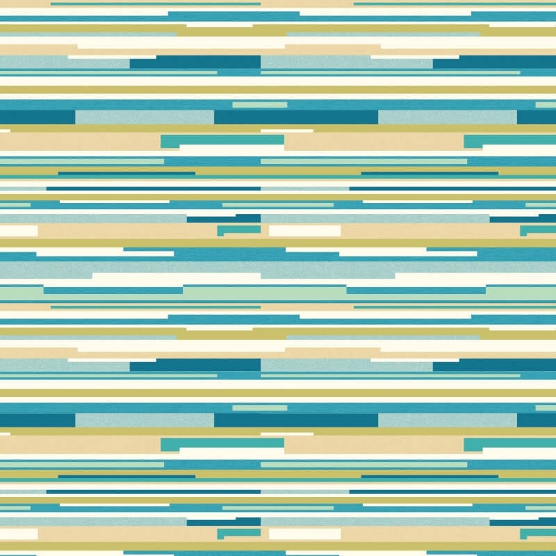 Horizontal Stripe Wallpaper - Teal Blue - Hoopla Walls - HWA1064WWallpaper199
