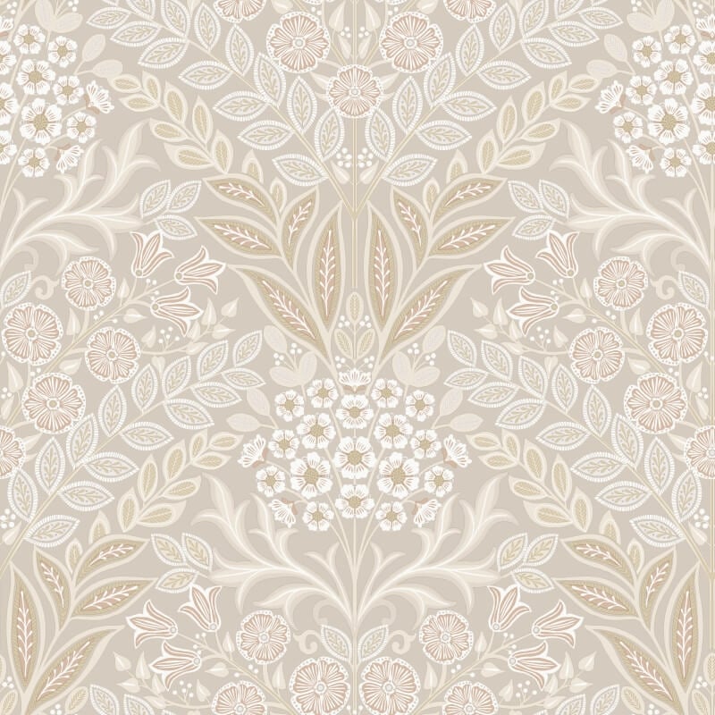 Icon Belvedere Floral Wallpaper - Beige - Grandeco - IC2116Wallpaper199