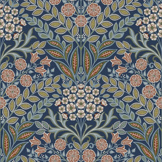 Icon Belvedere Floral Wallpaper - Navy - Grandeco - IC2105Wallpaper199