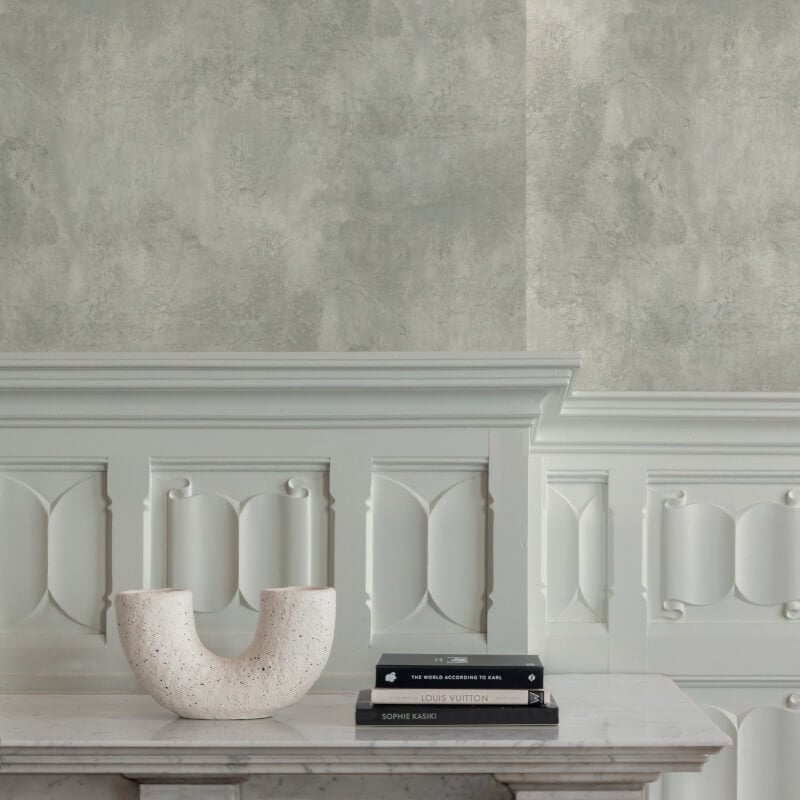 Icon Castello Plaster Wallpaper - Light Grey - Grandeco - IC1205Wallpaper199
