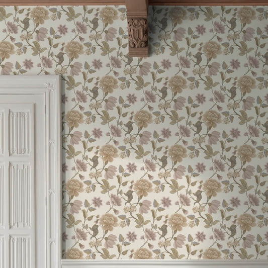 Icon Celia Floral Trail Wallpaper - Beige - Grandeco - IC3101Wallpaper199