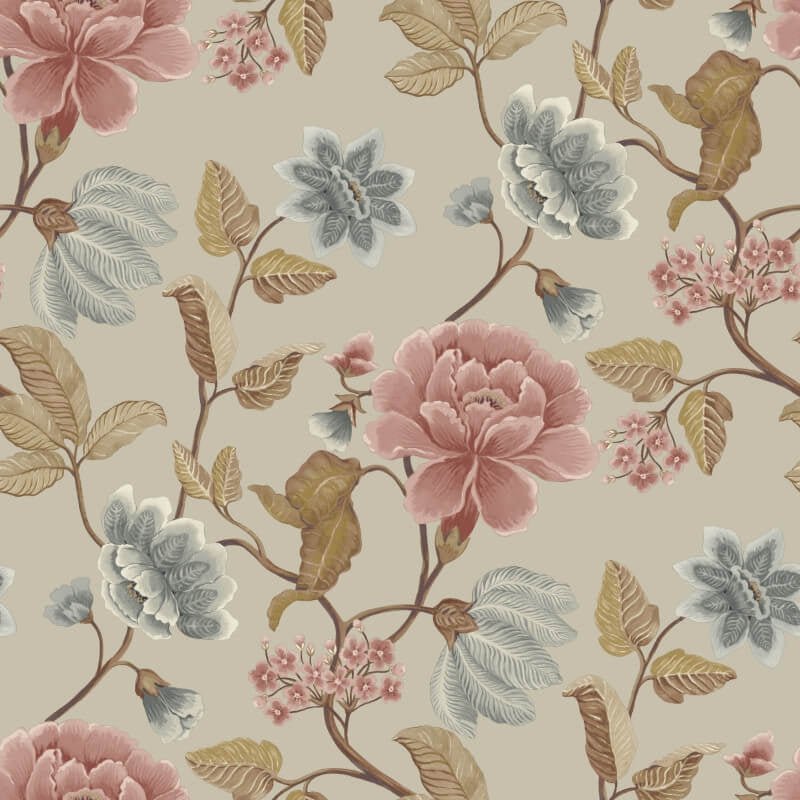 Icon Celia Floral Trail Wallpaper - Blush - Grandeco - IC3116Wallpaper199