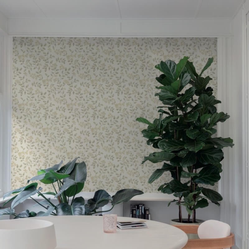 Icon Jasmine Floral Trail Wallpaper - Beige - Grandeco - IC3001Wallpaper199